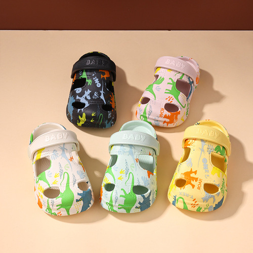 Summer Main Push Children Slippers Outdoor Leisure Middle Children Cartoon Cute Unisex Children Sandals Casual Matchable