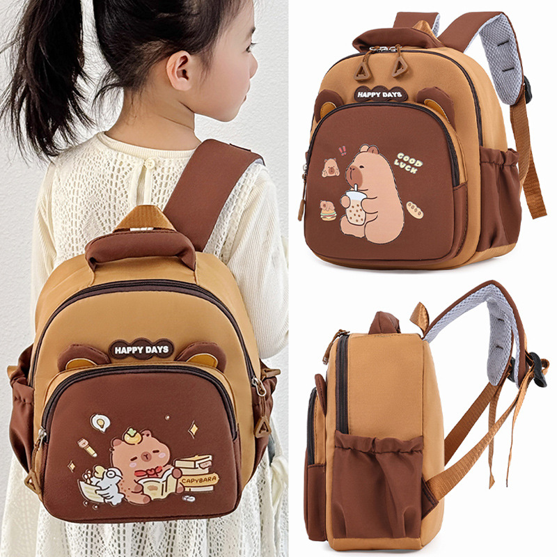 Mochila de niña encantadora, caricatura, mochila de jardín de infantes para niños, nueva mochila para niños de preescolar.