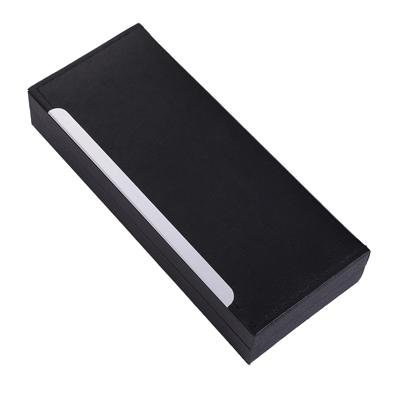 Fábrica en stock caja de regalo de negocios al por mayor caja de embalaje de pluma de metal caja de cuero de alta gama caja de pluma de regalo de impresión publicitaria