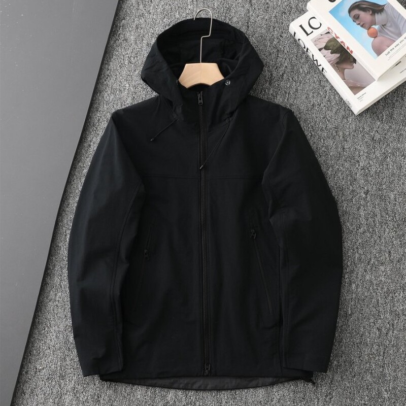 Stone M8 Soft Shell Jacket Windproof Waterproof Elastic Wear-Resistant Hooded Sports Jacket Outdoor Hiking Jacket Without Label