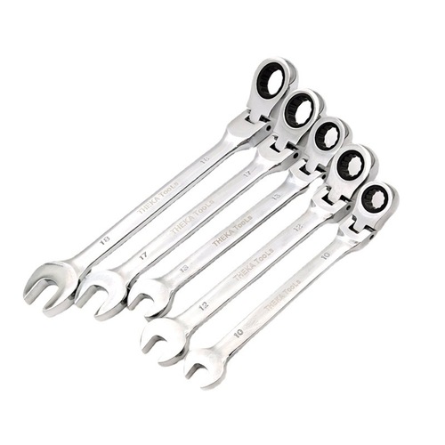 Two-way movable head open ratchet wrench 72-tooth mirror fast manual dual-purpose ratchet wrench open-ended wrench