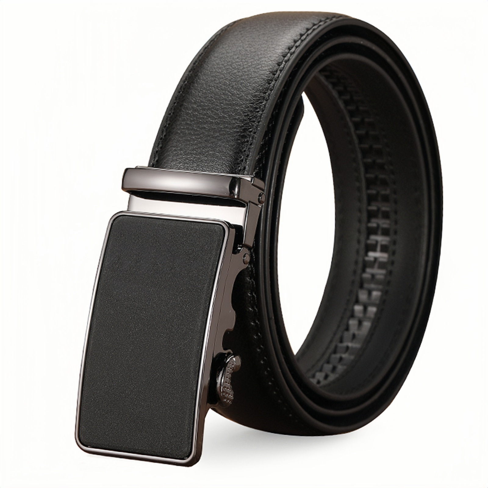 Men's Genuine Leather Automatic Buckle Luxury Belt Wholesale Simple Versatile Denim Belt Manufacturer
