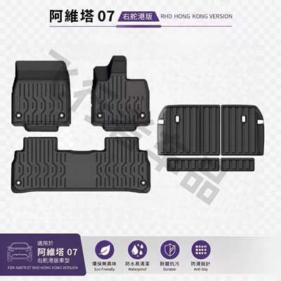 Mats Tpe Environmentally Friendly Odorless – Modelə uyğun ayaqaltı - 25-26-avita-07-right-rudder-single-layer-foot-pad-backrest-pad
