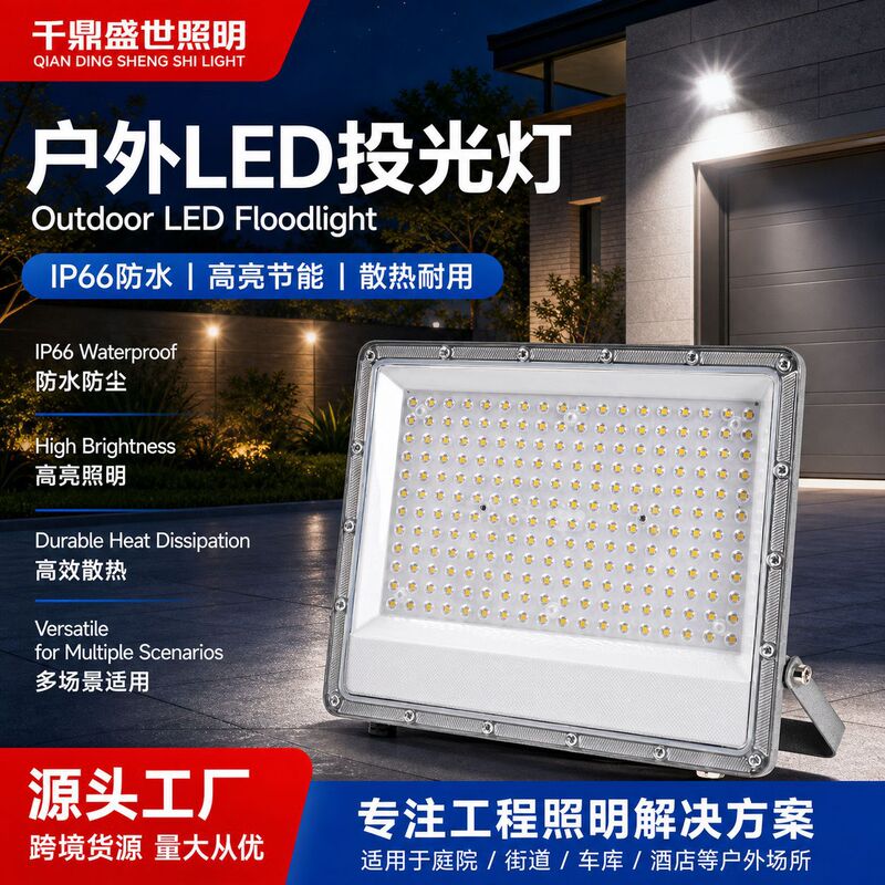 Led Floodlight Linear Waterproof Floodlight 100W Small Apple Outdoor Garden Light Billboard Waterproof Stadium Light