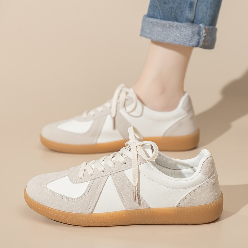 Couple Shoes Versatile Casual White Sneakers Women's Korean Style Unisex German Training Shoes Flat Sneakers Forrest Gump Shoes Women F8815