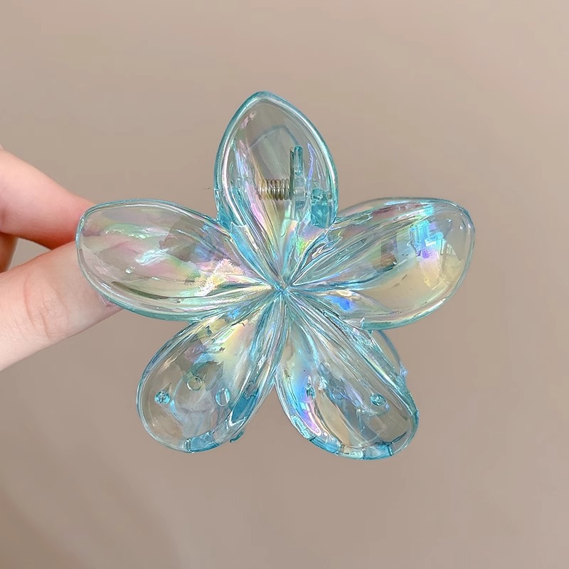 Clip de agarre de flor de plumón de perla, horquilla de flor de alta calidad femenina, horquilla, horquilla, horquilla, horquilla, horquilla, gran clip de tiburón, tocado