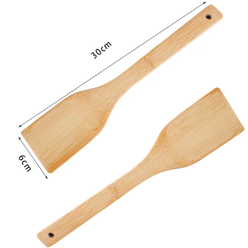 竹シャベル台所用品30cm 6点セットシャベル竹スプーン彫刻可能な高温スプーンメーカー直供|undefined