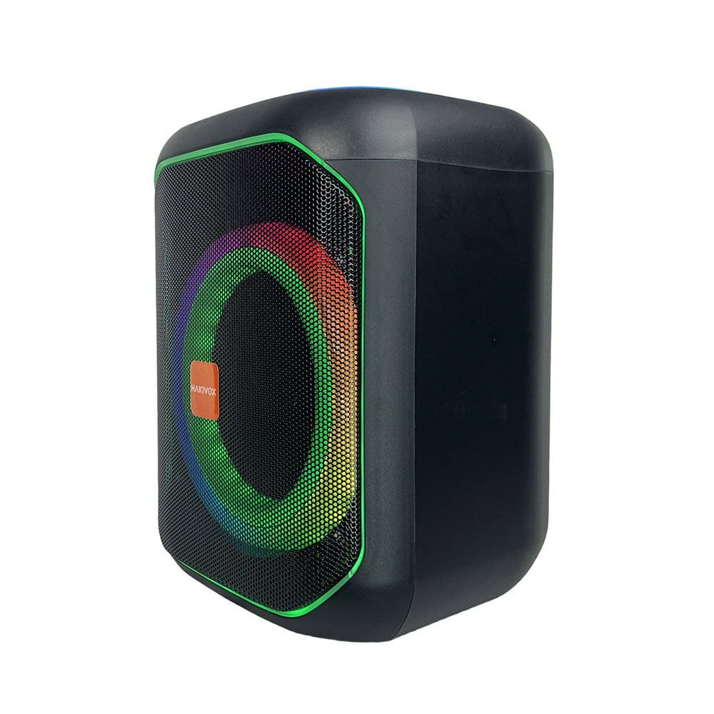 Venta al por mayor de altavoces portátiles de 8 pulgadas de 40W cuadrados de baile Bluetooth K canción con diseño portátil