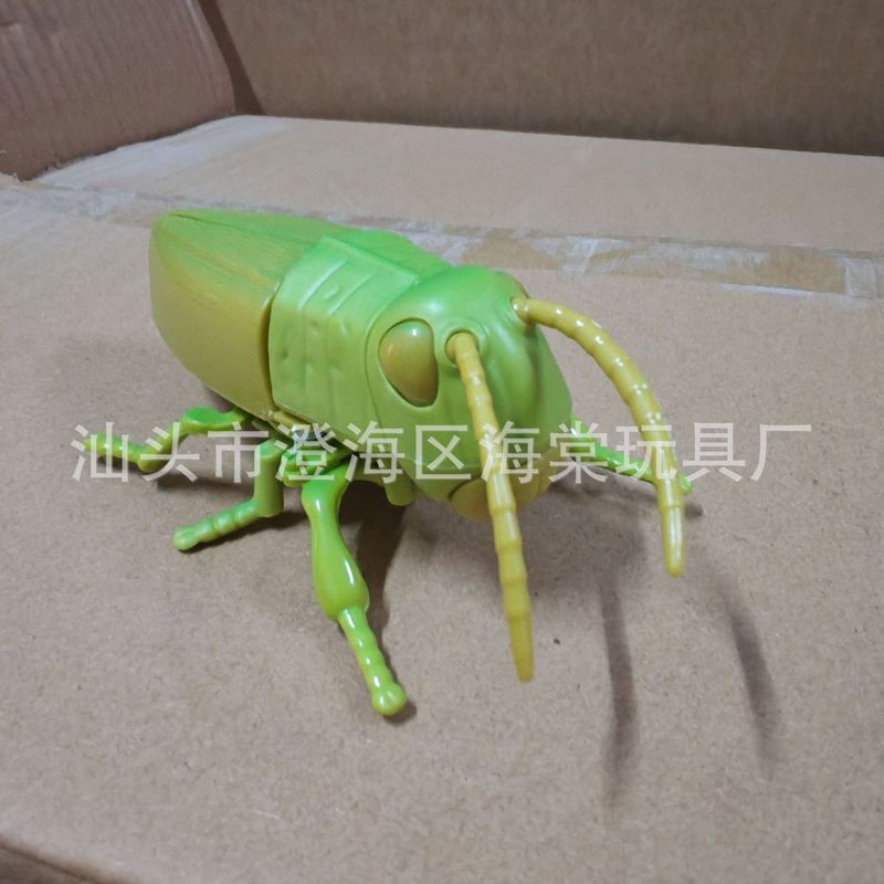 新款上链发条昆虫动物儿童认知小动物蚂蚱仿真模型独角仙小玩具|undefined