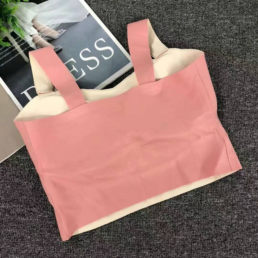 Nuevo chaleco de alta calidad sin marcas de largo medio de la espalda de dama sin anillo de acero bra de yoga ropa interior deportiva mujer al por mayor