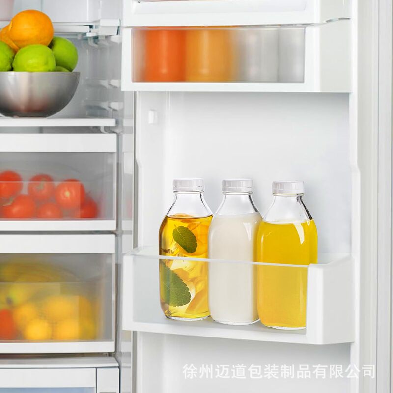 跨境1000ml玻璃牛奶玻璃瓶可分装绿豆沙冰沙便于清洁食品级密封罐|undefined