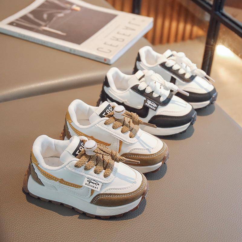 Moeder & Kinderen Canvas Schoenen voor Peuters en Baby's Lente Herfst Comfortabele Ademende Lage Sneakers Jongens Hardloopschoenen Papa Schoenen_voghion.com
