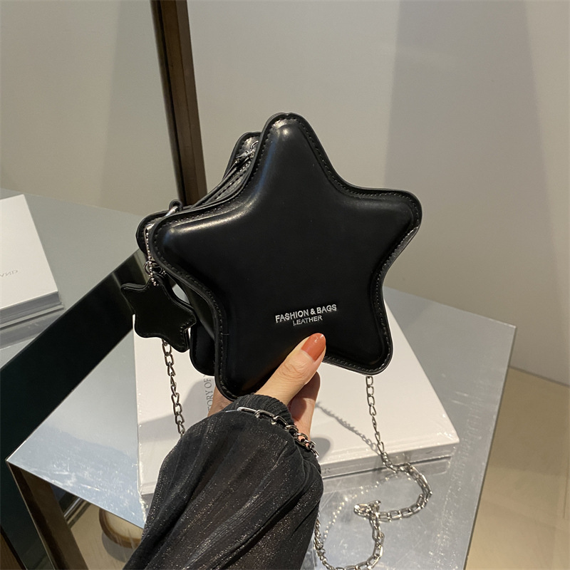 Nicho de diseño de alta sensación bolso bolso de mujer 2024 nuevo bolso pequeño bolso de cadena de pentacos bolso de hombro bolso de mochila