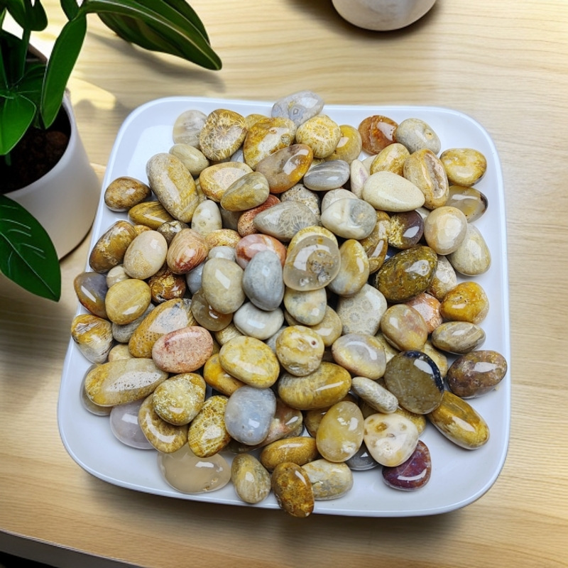 南京裕華石原石天然多色石小石水槽カラフルな小さな石瑪瑙造園植木鉢舗装|undefined