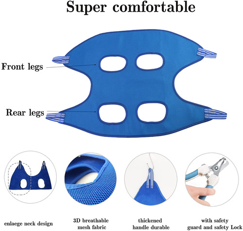 Pet Grooming Hammock Dog Cat Hammock Cat and Dog Breathable Hammock Nail Trimming Pet Supplies