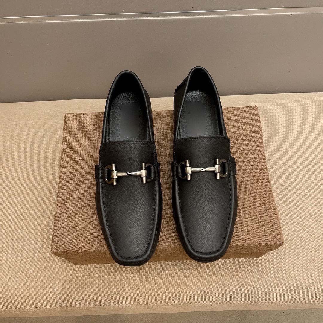 Kişi dəri mokasin ayaqqabı, yüngül slip-on model