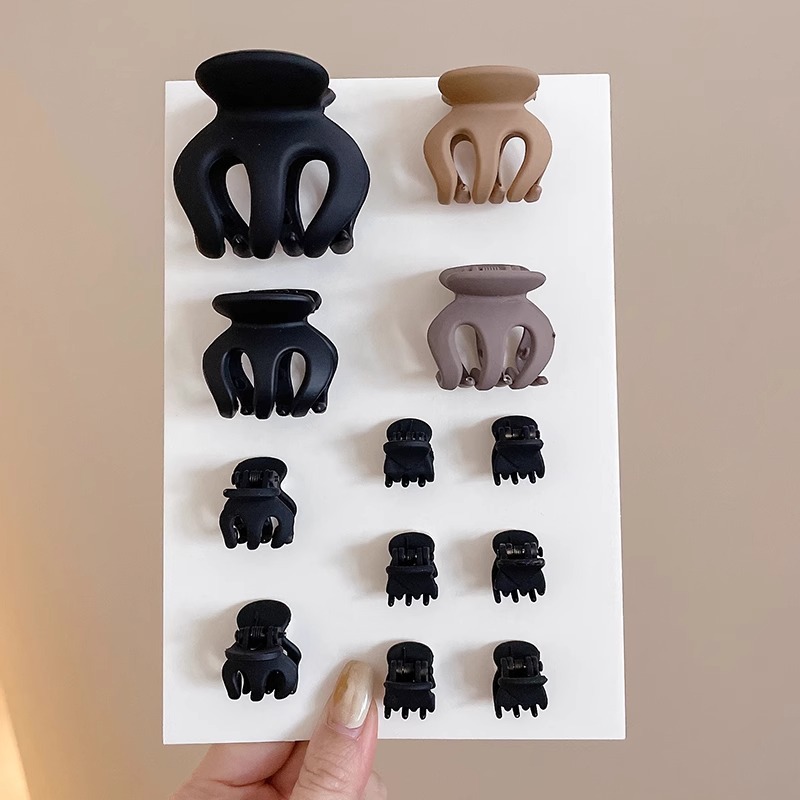 Horquilla de calabaza esmerilada de alta calidad, temperamento femenino, pinza de agarre grande, parte posterior de la cabeza, pinza de tiburón, clip de tiburón, tocado, horquilla