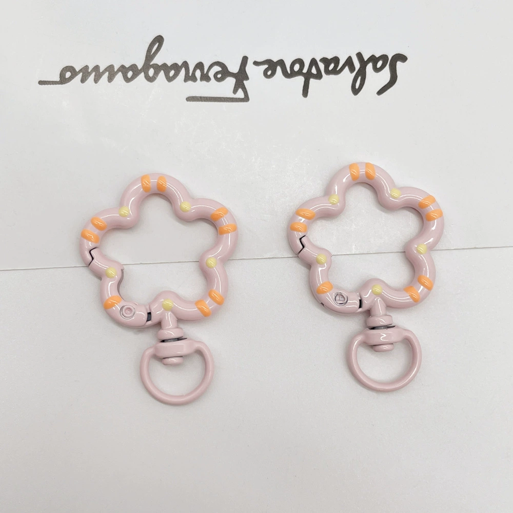 Universal keychain flower-shaped, accessories, flowered, DIY