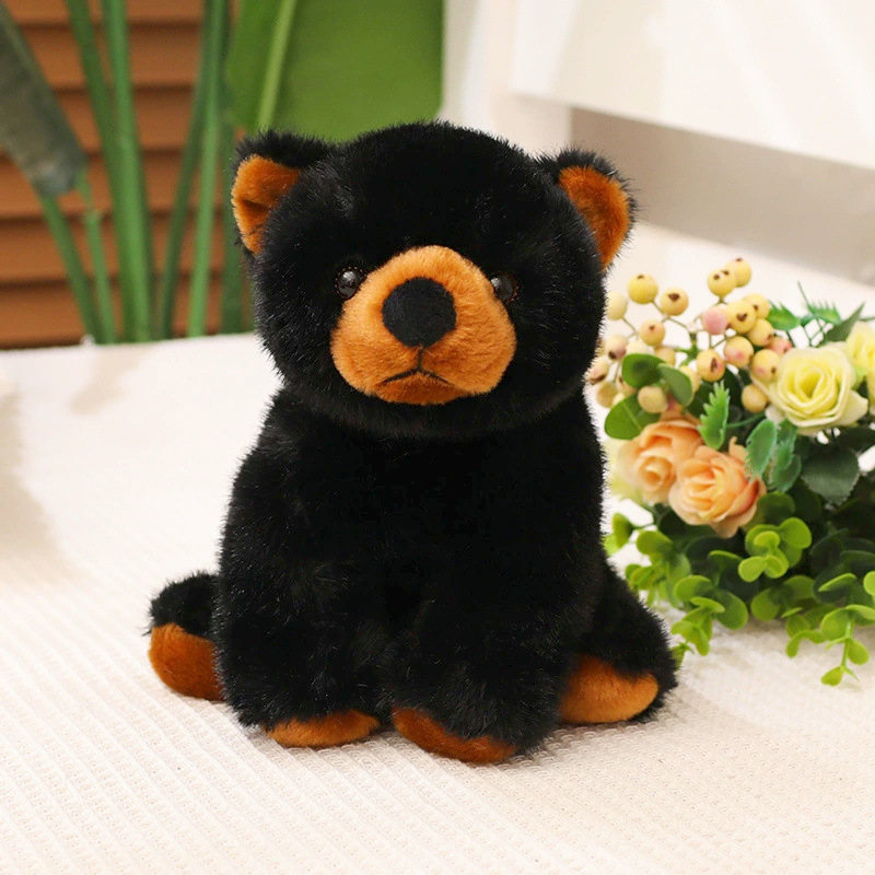 Oso polar de peluche realista transfronterizo, muñeco de oso blanco y oso marrón, muñeco de confort para niños, regalo de cumpleaños.