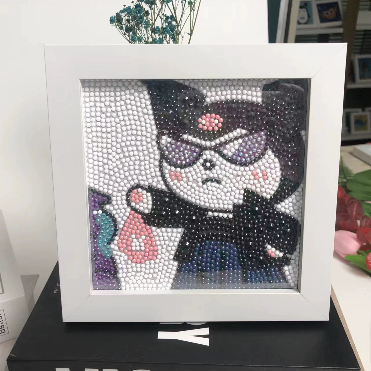 Даймонд-пейнтинг (Sanrio) Kuromi и смешанные мультфильмы, 17×17 см, полный страз DIY набор, детское рукоделие