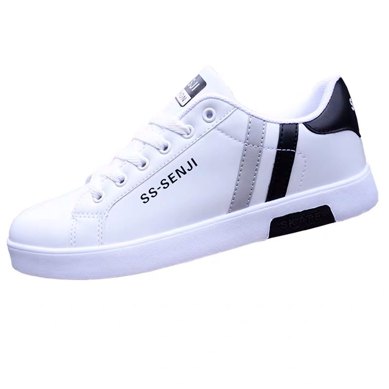 Zapatos transfronterizos zapatos de moda para hombres 2023 nuevos zapatos blancos Zapatillas de moda coreanas zapatos casuales deportivos para hombres a juego