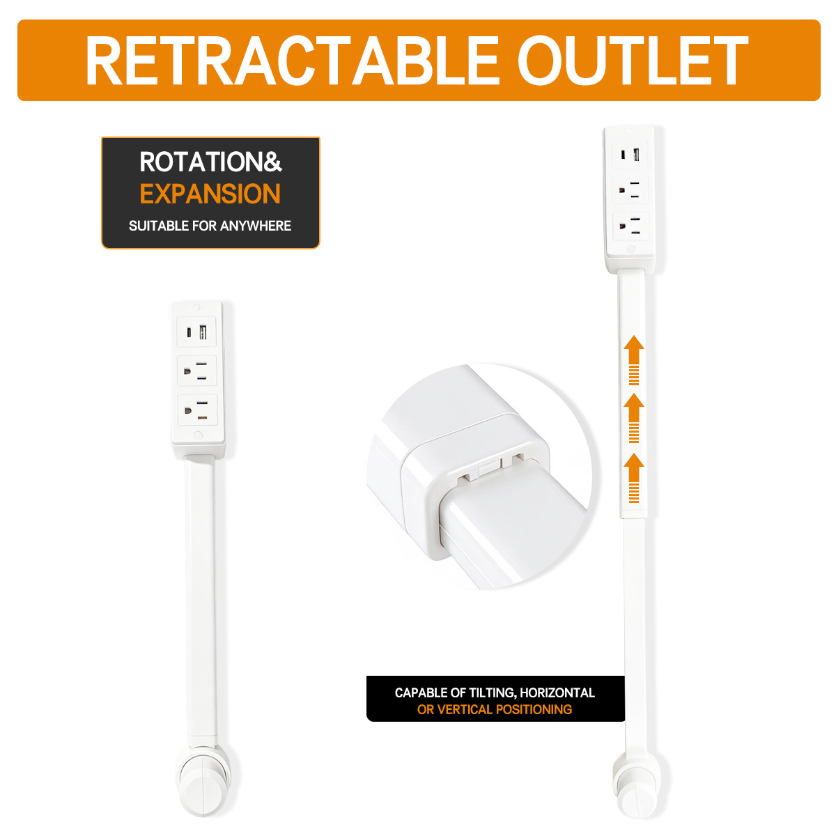 Nuevo producto transfronterizo estándar de los Estados Unidos socket conversión multi-enchufe interfaz USB función inalámbrica fuente de alimentación extensible extensor de extensión