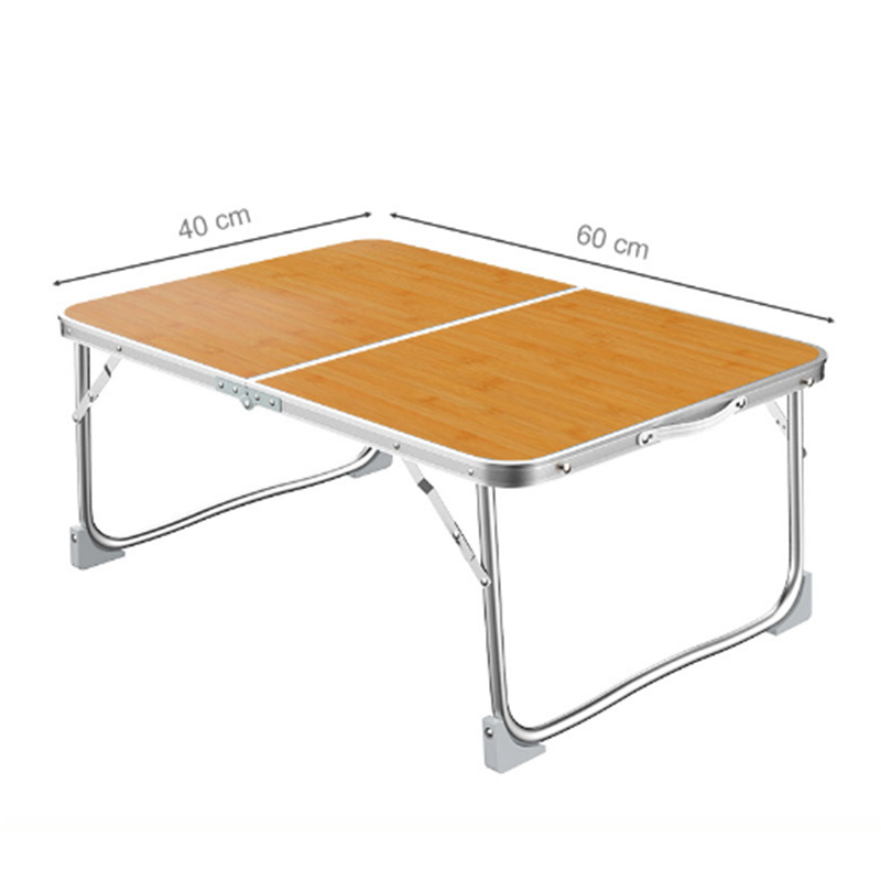 Aleación de aluminio mesa para computadora portátil cama mesa plegable de doble uso mesa perezosa dormitorio de estudiantes mesa de estudio fábrica al por mayor