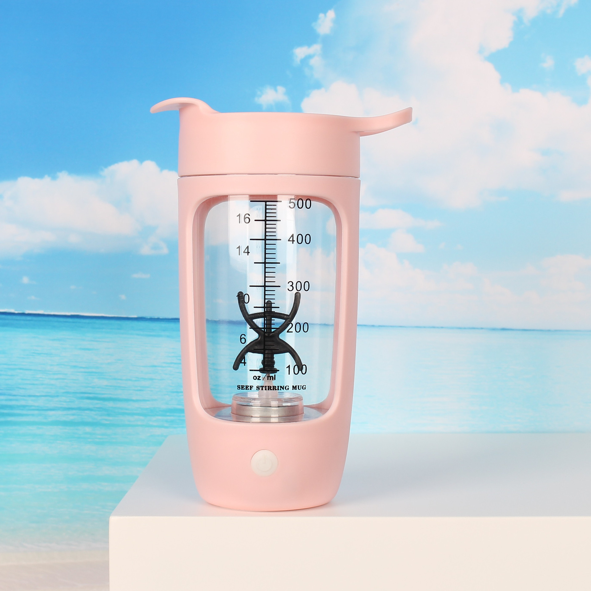 Vaso Mezclador Eléctrico Automático de Tritan Recargable para Deporte y Oficina