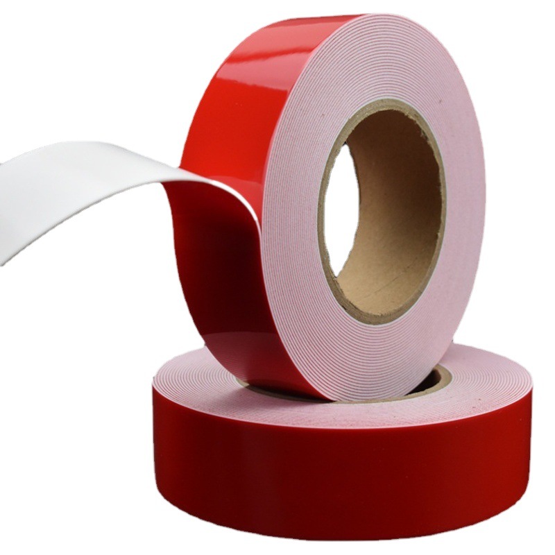 Cinta de espuma de doble cara de alta viscosidad PE espuma de espuma de esponja de alta viscosidad resistente al agua absorción de impactos fija alargamiento 50 metros al por mayor