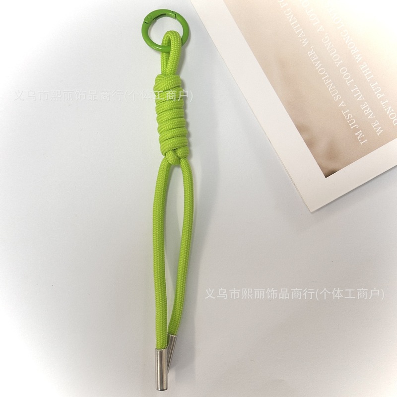 撞色网红同款miu系手机挂绳简约编织绕绳玩偶挂饰挂件彩色绳扣|undefined