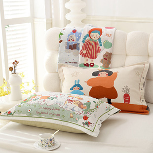 Wholesale Pillowcase New Fashion Printed Comfortable Combed Cotton Pillowcase Household Adult Soft Four Seasons Universal Pillowcase