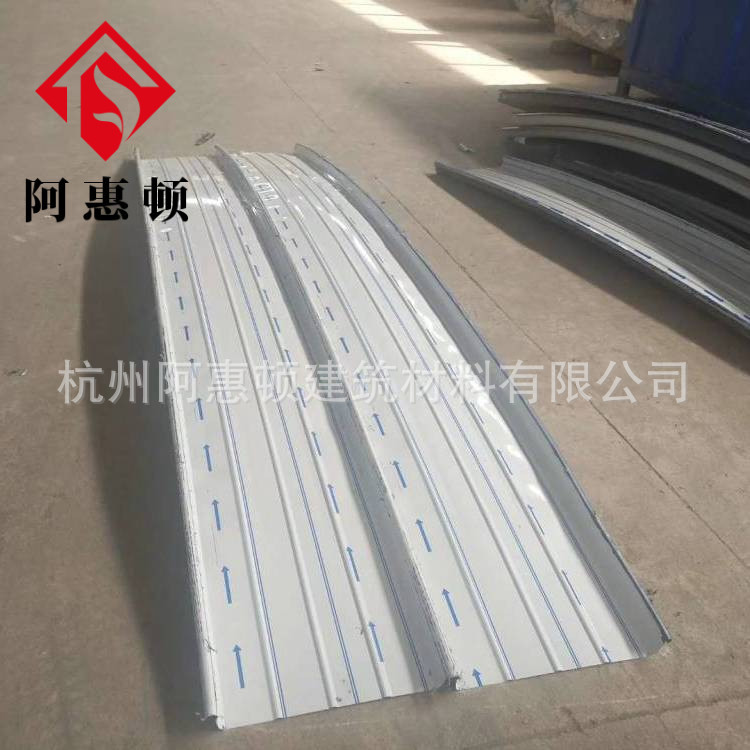 0.9mm厚 65-430直立锁边铝镁锰屋面板 铝合金板