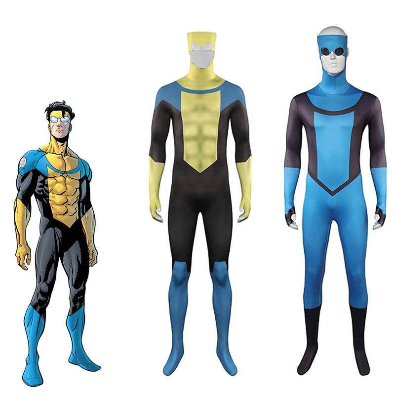 Invincible Young Hero Cosplay Costume All-Round Hero Tight Bodysuit Stage Performance Costume Halloween