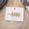 Hair accessory, pack, hairgrip, Korean style, internet celebrity, simple and elegant design, diamond encrusted