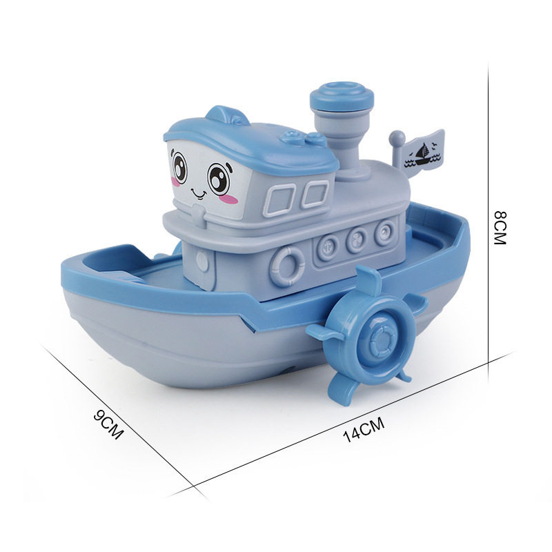 Juguetes de baño para bebés bote pequeño baño infantil natación agua pequeña tortuga delfín explosión transfronteriza spray de agua