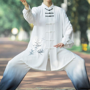 Defective Tai Chi Suit for Women 2025 New Tai Chi Practice Suit for Men and Women Martial Arts Performance Suit Ready-Made Rabbit Fur Kidsren