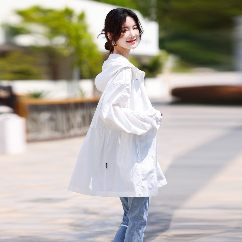 Women's Sun Protection Clothing 2026 Summer New Arrival Slim Fit Cool Lightweight Breathable Hooded Sun Protection Jacket for Women XN2077