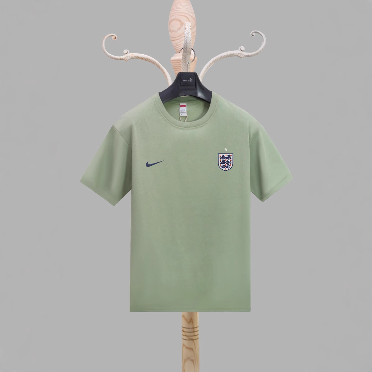 2024 Copa de Europa Inglaterra camiseta estampada en 3D deportes para hombres deportes suelta transpirable manga corta con cuello redondo camiseta