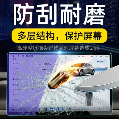Car interior film for the car's central control system, navigation screen