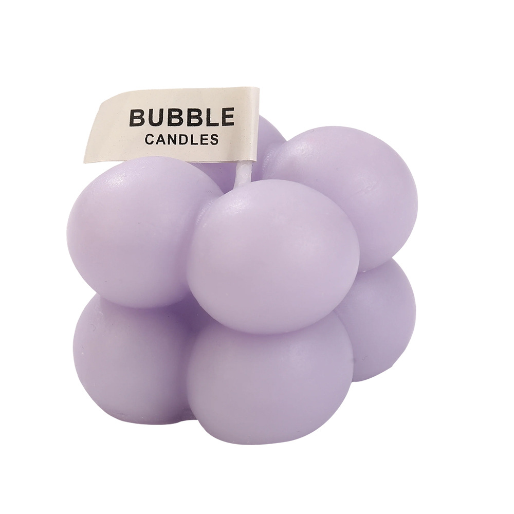 Cubo Rubik al por mayor creatividad casera hecha a mano adorable modelado burbuja fragancia pequeña vela regalo transfronterizo