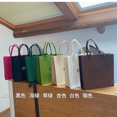 フェルトの手提げ袋の女性のファッションはショッピングバッグの大容量の包みの贈り物の袋を出します。