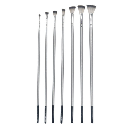 Manufacturer direct supply oil painting supplies acrylic nylon single nylon fan brush brand same as fan oil painting brush