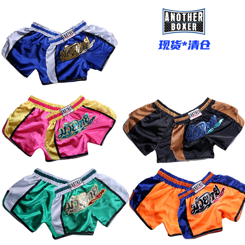 Anotherboxer New Thai Muay Thai Fighting Pants Martial Arts Sanda Sports Training Shorts Mma for Men and Women