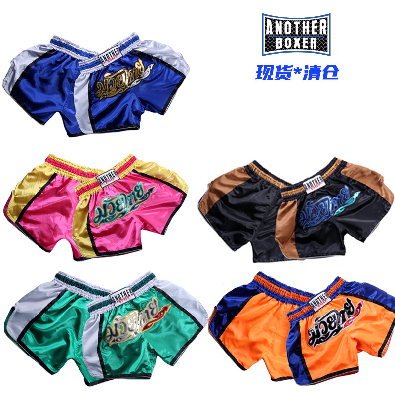 Anotherboxer New Thai Muay Thai Fighting Pants Martial Arts Sanda Sports Training Shorts Mma for Men and Women