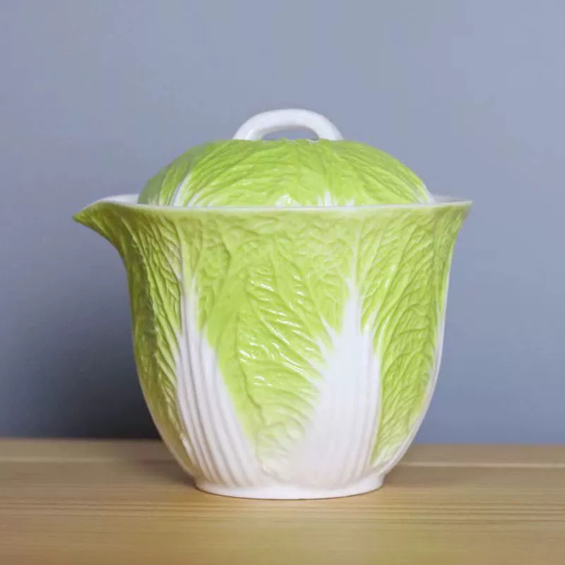 Высоко оцененный чайный набор 7252 Cai Cai Dehua Kung Fu, новая керамическая чашка для чая Baicai с крышкой, креативный белый фарфор, другие.