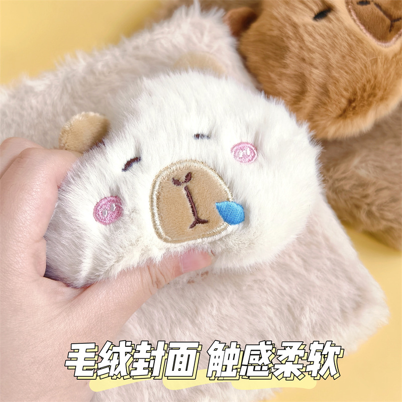 Regalos creativos de peluche A6 páginas de color cuaderno de mano de cabello largo monstruo de peluche cuaderno creativo tendencia diario al por mayor