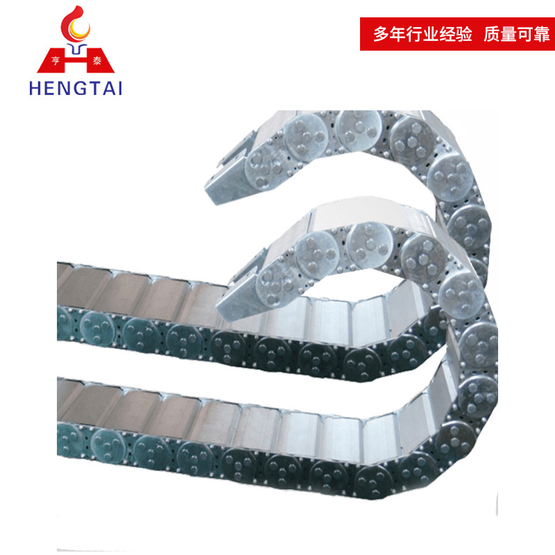 厂家生产批发钢制拖链 工程钢铝拖链 框架式桥式金属拖链坦克链条