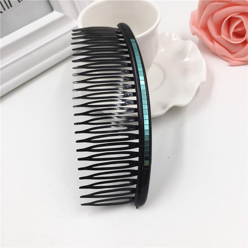 Sequin comb, glitter comb, wavy jewelry, bangs comb, hair accessories, toothed hair hoop, hairpin for middle-aged and elderly people