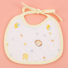 Saliva Towel Baby Bib Baby Saliva Towel Newborn Bib Printed Saliva Pocket Infant Round Meal Bib 