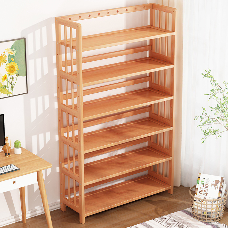 Bookshelf Storage Rack Multi-Layer Floor-Standing Home Living Room Student Bookcase Office Simple Wall Storage Dormitory